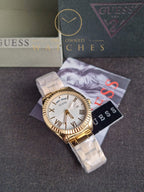 GUESS Analog White Dial Women's Watch-GW0308L2