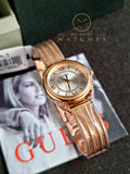 Guess Women’s Quartz Rose Gold Stainless Steel Silver Dial 27mm Watch W1084L3