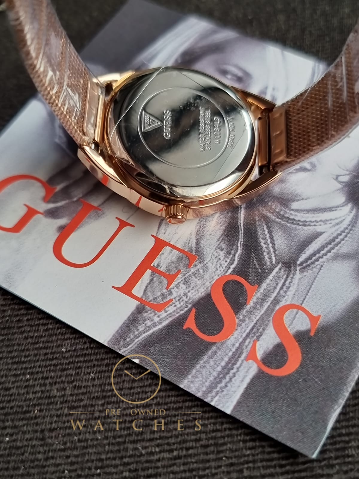 Guess Women’s Quartz Rose Gold Stainless Steel Silver Dial 27mm Watch W1084L3