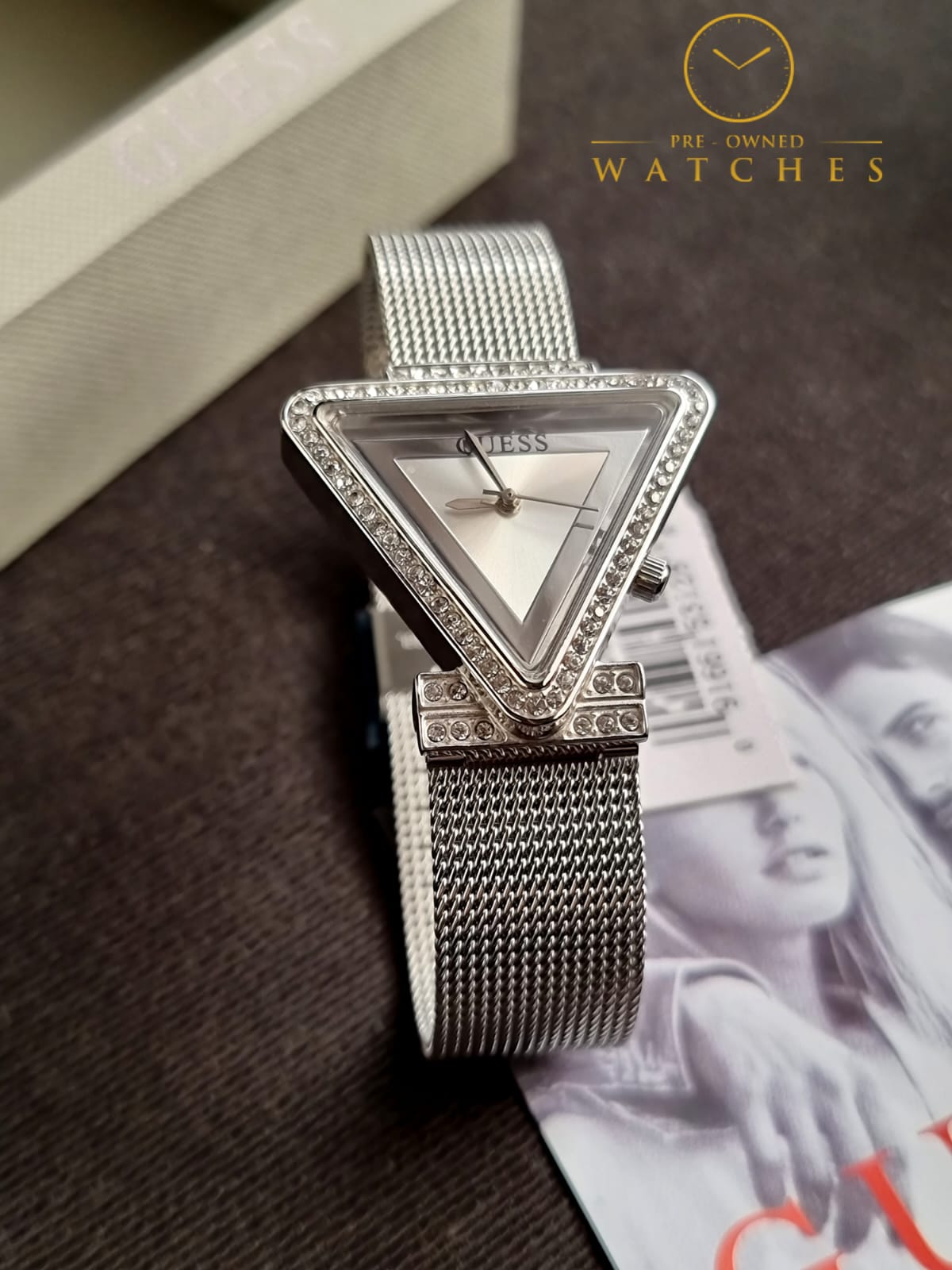 Guess Women’s Quartz Silver Stainless Steel Silver Dial 34mm Watch GW0508L1