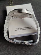 Emporio Armani Men's Stainless Steel Chronograph Dress Watch with Steel or Leather Band