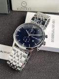 Emporio Armani Men’s Chronograph Stainless Steel 43mm Watch AR80013