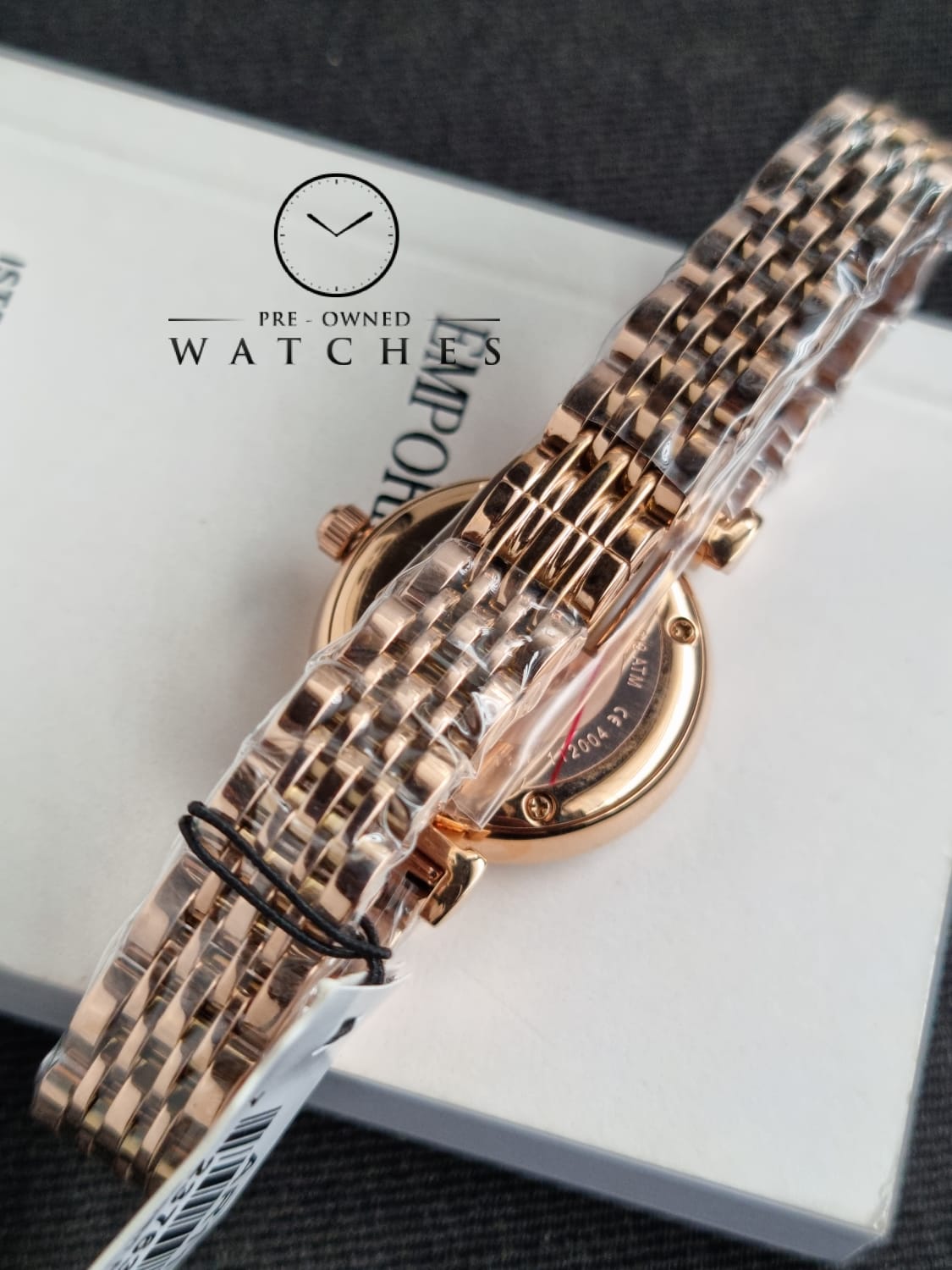 Emporio Armani Women’s Stainless Steel Mother of Pearl Dial 28mm Watch AR11316