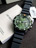 Emporio Armani Diver Analog Green Dial Men's Watch-AR11463