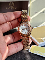 Michael Kors Women’s Quartz Stainless Steel White Dial 26mm Watch MK3230