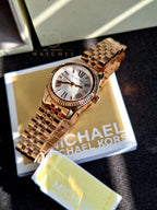 Michael Kors Women’s Quartz Stainless Steel White Dial 26mm Watch MK3230