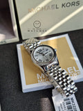 Michael Kors Women’s Quartz Stainless Steel White Dial 26mm Watch MK3228