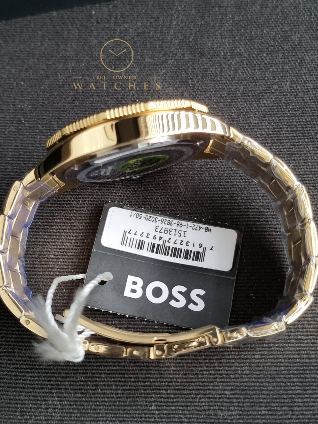 Hugo Boss Men’s Quartz Gold Stainless Steel Blue Dial 44mm Watch 1513973