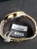 Hugo Boss Men’s Quartz Gold Stainless Steel Blue Dial 44mm Watch 1513973