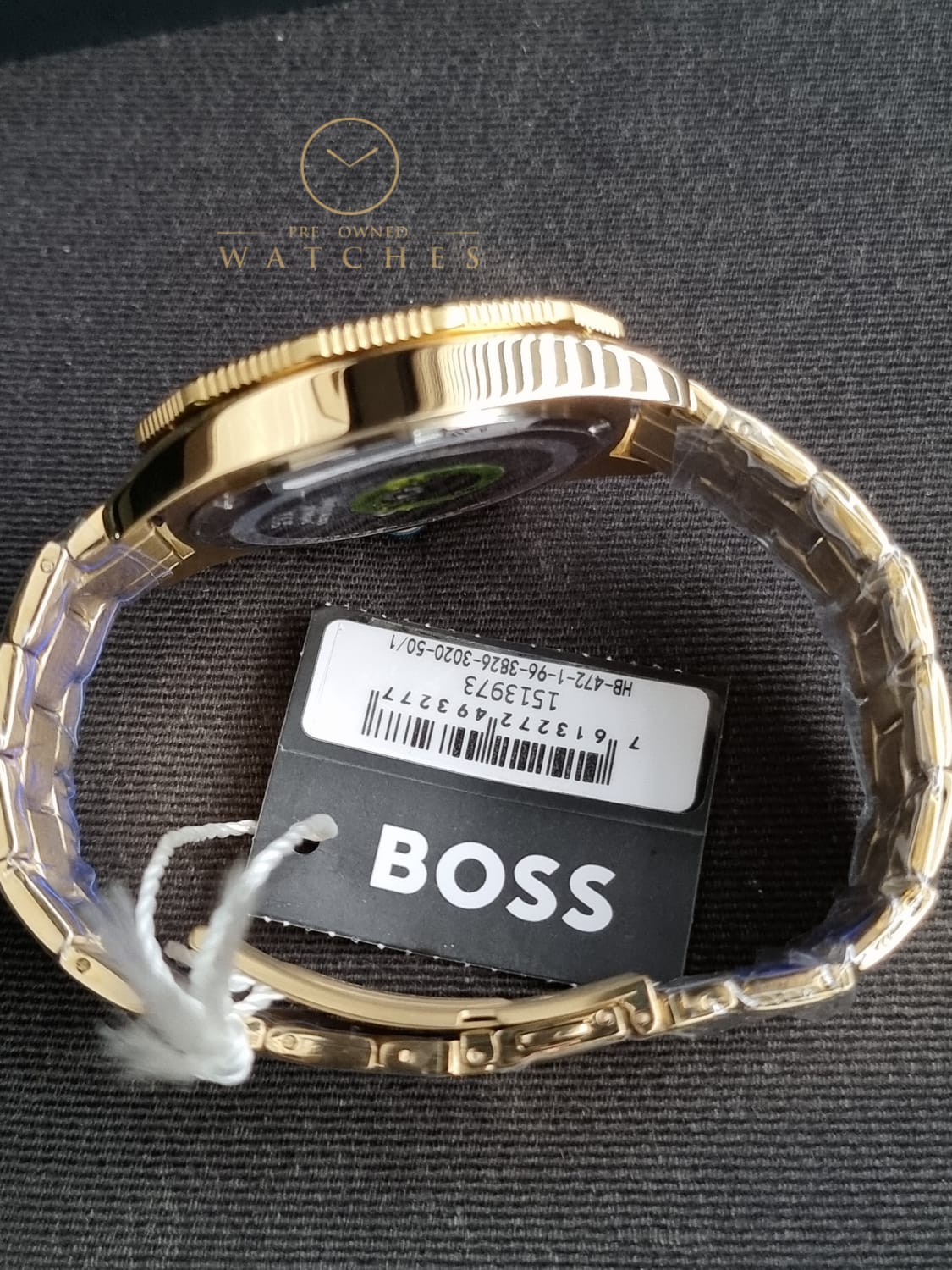Hugo Boss Men’s Quartz Gold Stainless Steel Blue Dial 44mm Watch 1513973