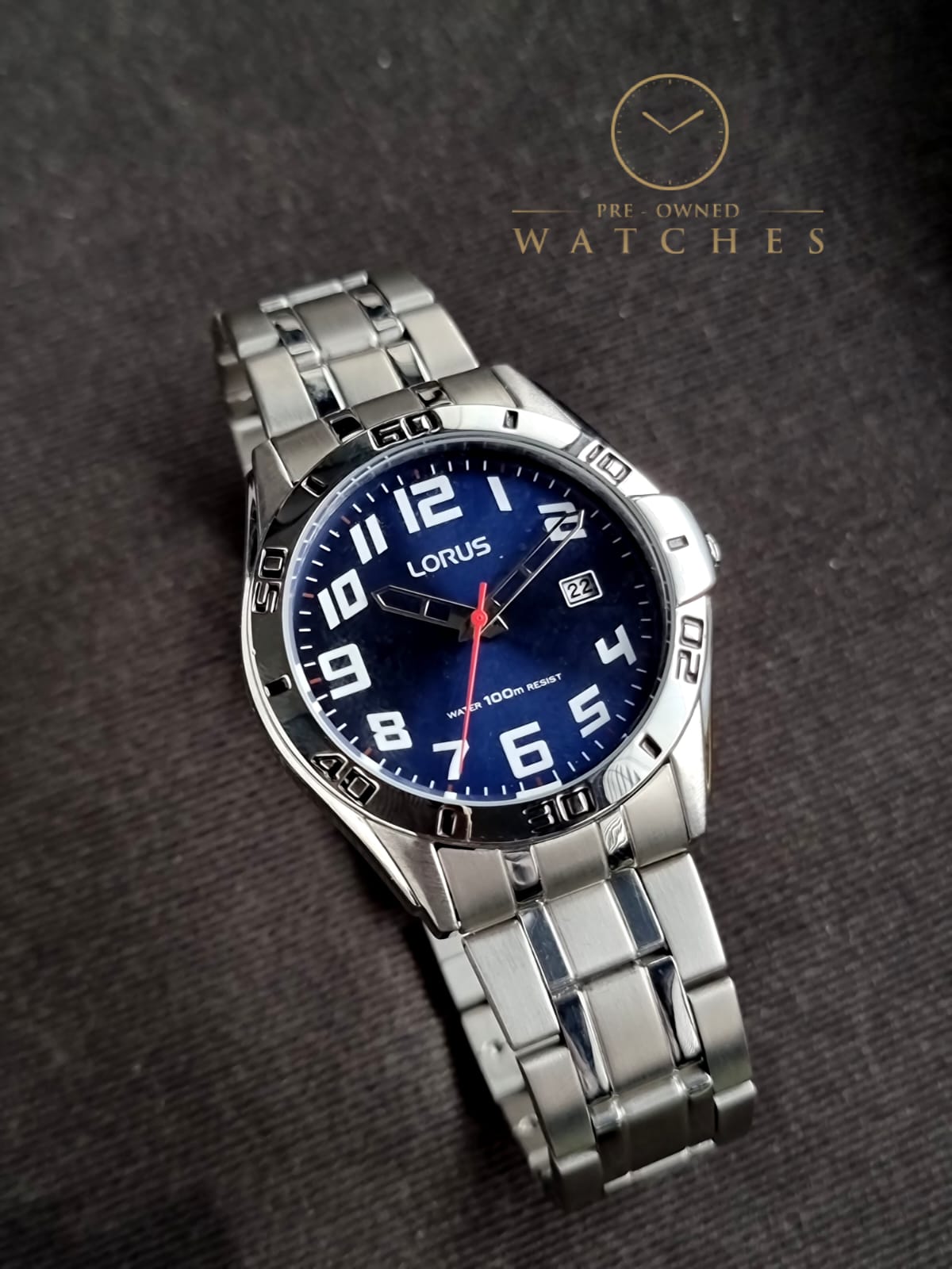 Lorus Sub Brand Of Seiko Gents Watch Blue dial 40mm Dial Size