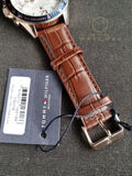 Tommy Hilfiger Men’s Quartz Leather Strap Silver Dial Watch 179111815500