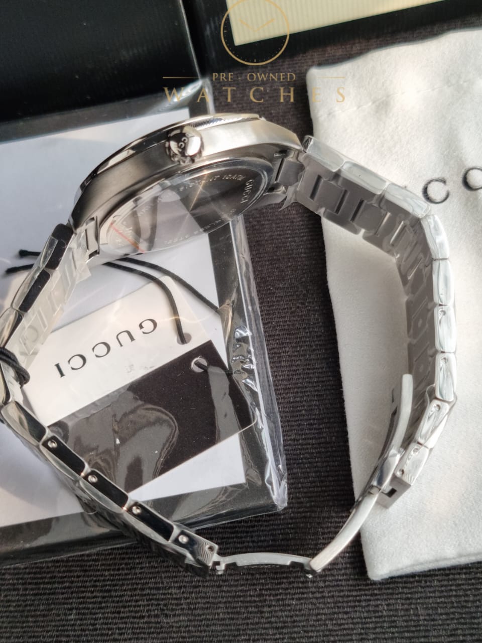 Gucci YA142313 Men's Green Dial Quartz Watch