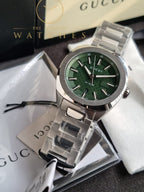 Gucci YA142313 Men's Green Dial Quartz Watch