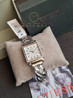 Guess Women’s Quartz Silver Stainless Steel Silver Dial 28mm Watch W1030L1