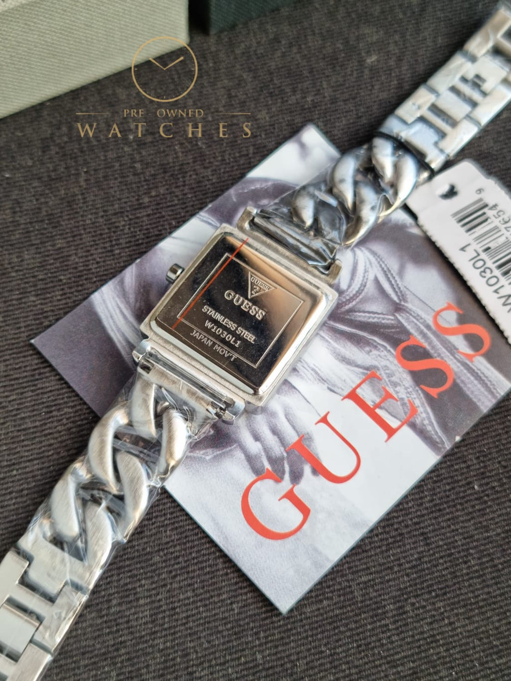 Guess Women’s Quartz Silver Stainless Steel Silver Dial 28mm Watch W1030L1