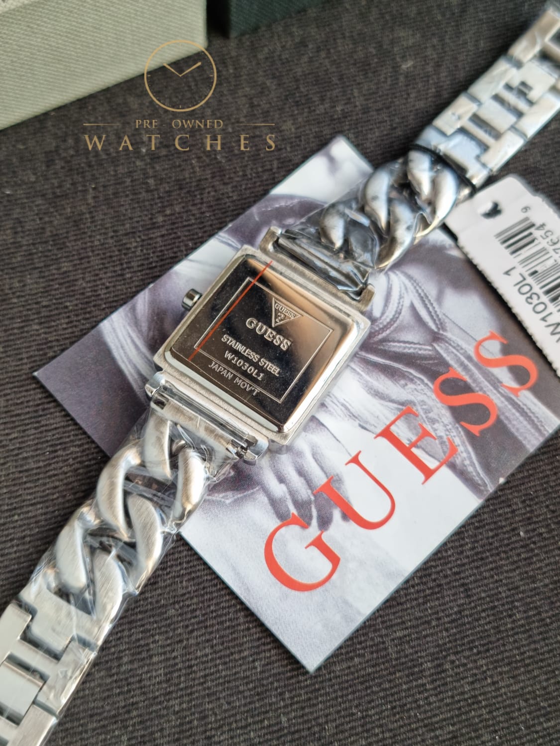 Guess Women’s Quartz Silver Stainless Steel Silver Dial 28mm Watch W1030L1