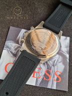 Guess Men’s Quartz Black Silicone Strap Black Dial 42mm Watch GW0332G1