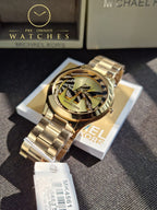 Michael Kors Ladies Slim Runway Gold-Tone Watch - MK4561