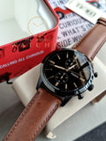 FOSSIL Townsman Chronograph Brown Satin Dial Men's Watch FS5437