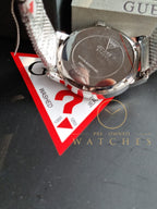 Guess Men’s Quartz Silver Stainless Steel Black Dial 44mm Watch W0871G1