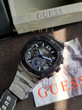 Guess Men’s Quartz Grey Stainless Steel Black Dial 42mm Watch GW0572G5