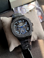 Guess Men’s Quartz Grey Stainless Steel Black Dial 42mm Watch GW0572G5