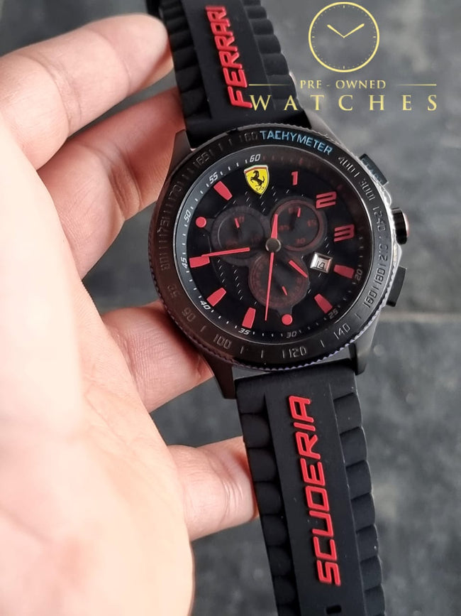 Ferrari Scuderia XX Analog Black Dial Men's Watch-830138 Hover Image