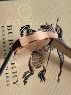 Burberry Unisex Swiss Made Leather Strap Brown Dial 38mm Watch BU9755
