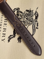 Burberry Unisex Swiss Made Leather Strap Brown Dial 38mm Watch BU9755