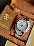 MICHAEL KORS Chronograph White Crystal Ladies Watch MK5165