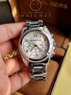 MICHAEL KORS Chronograph White Crystal Ladies Watch MK5165