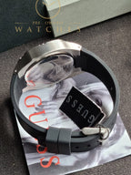 Guess Men’s Quartz Black Silicone Strap Grey Dial 42mm Watch GW0571G1