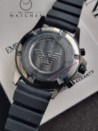 Emporio Armani Men's Dive-Inspired Sports Watch with Stainless Steel, Ceramic, or Silicone Band