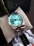 Guess Men’s Quartz Silver Stainless Steel Turquoise Color Dial 42mm Watch GW0265G11