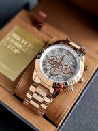 Michael Kors Layton Pave Dial Rose Gold-Tone Ladies Watch MK5946