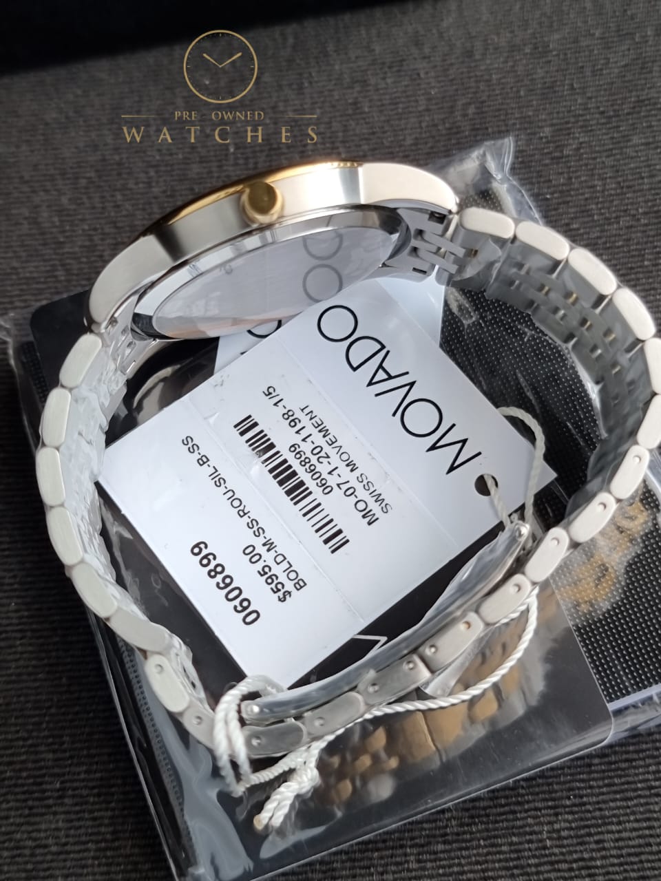 Movado Men’s Swiss Made Quartz Black Dial 40mm Watch 0606899