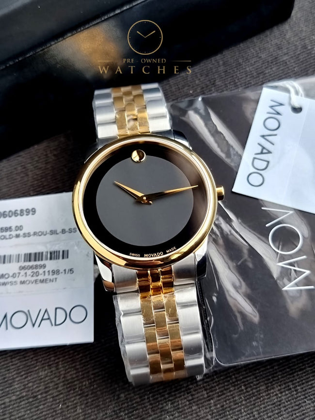 Movado Men’s Swiss Made Quartz Black Dial 40mm Watch 0606899 Main Image