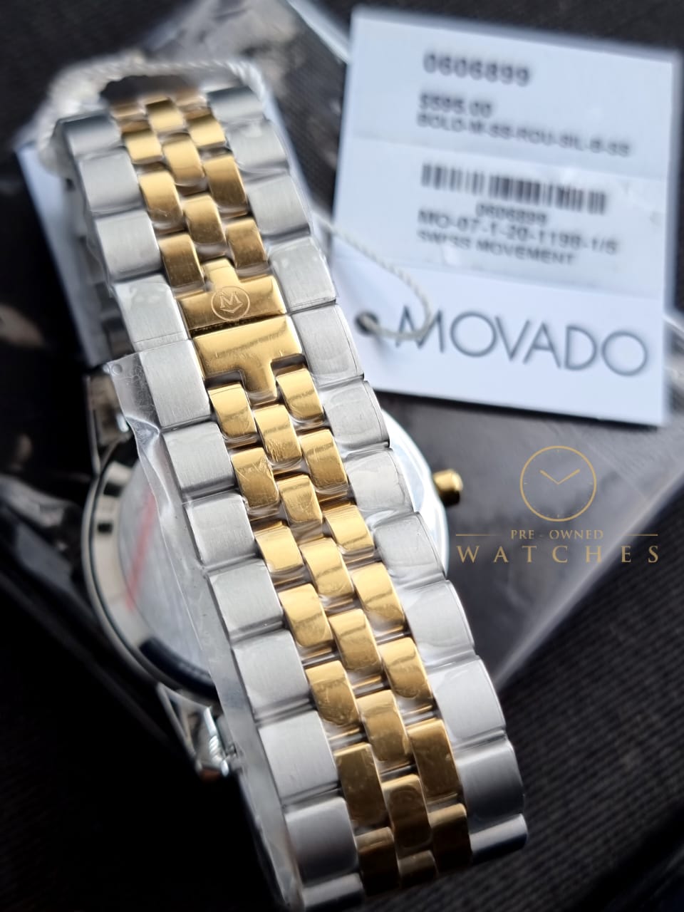 Movado Men’s Swiss Made Quartz Black Dial 40mm Watch 0606899