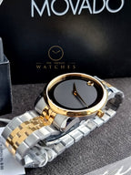 Movado Men’s Swiss Made Quartz Black Dial 40mm Watch 0606899