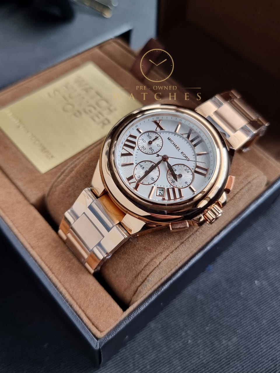 MICHAEL KORS Camille Chronograph White Dial Rose Gold-tone MK5757