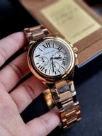 MICHAEL KORS Camille Chronograph White Dial Rose Gold-tone MK5757