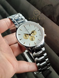 Zink Gents Watch Golden Chronograph White Dial  45mm Watch