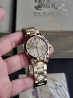 BURBERRY Light Champagne Dial Light Gold-tone Ladies Watch BU9134