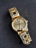 BURBERRY Light Champagne Dial Light Gold-tone Ladies Watch BU9134