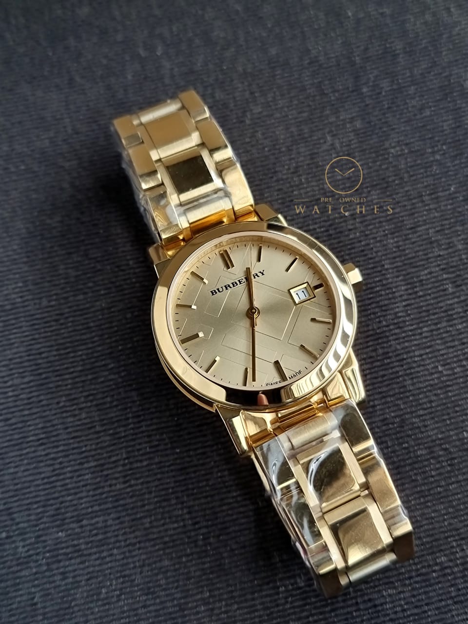 BURBERRY Light Champagne Dial Light Gold-tone Ladies Watch BU9134
