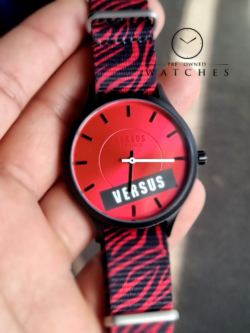 Versus Versace Red Dial 40mm Watch