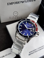 Emporio Armani Blue Dial Stainless Steel Quartz AR11339 Men’s Watch