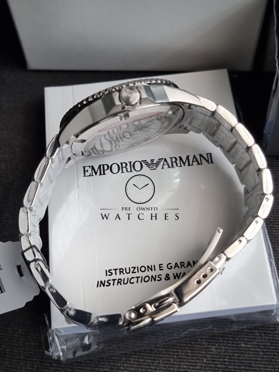 Emporio Armani Blue Dial Stainless Steel Quartz AR11339 Men’s Watch