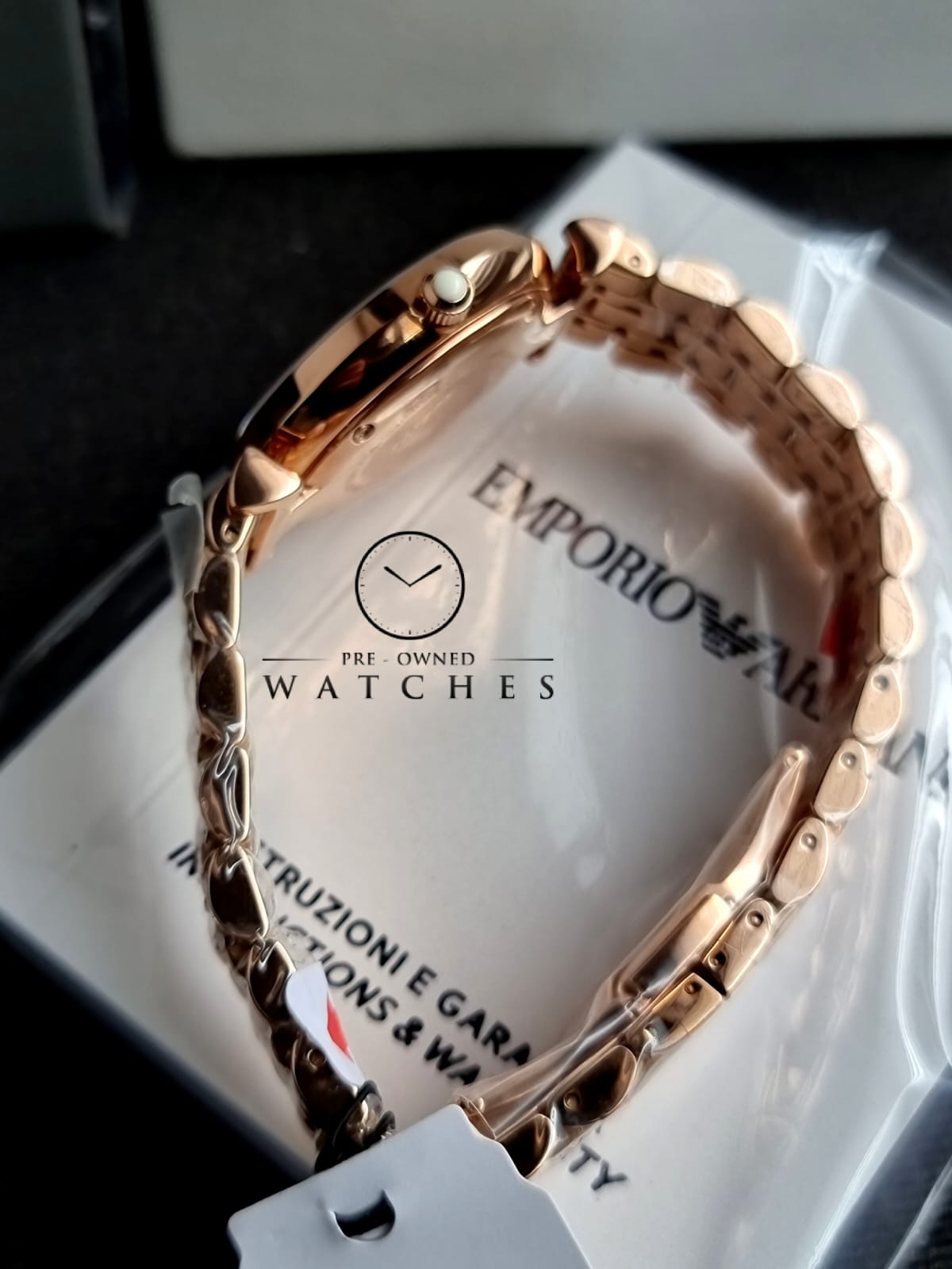EMPORIO ARMANI Classic Mother of Pearl Dial Ladies Watch AR1909